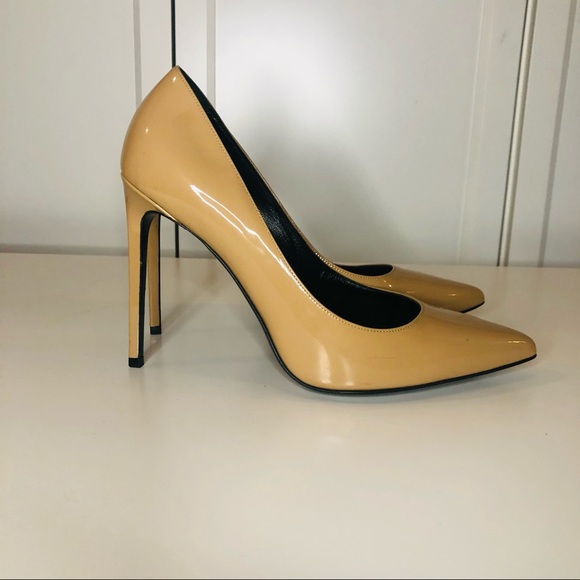 SAINT LAURENT PATENT PARIS SKINNY PUMPS SZ40 - Picture 2 of 9
